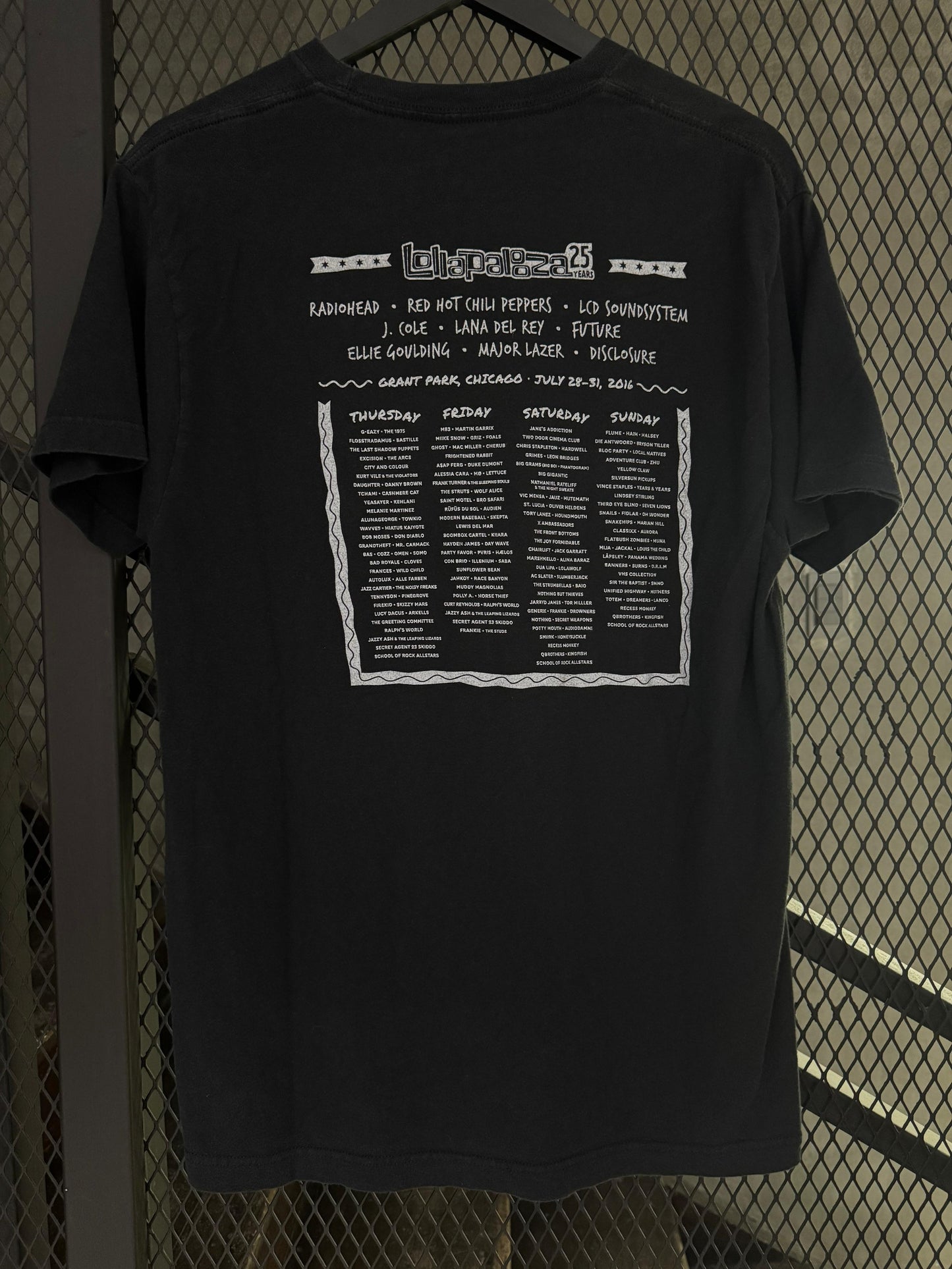 2016 Lollapalooza 25 Years Anniversary Tee (Modern)