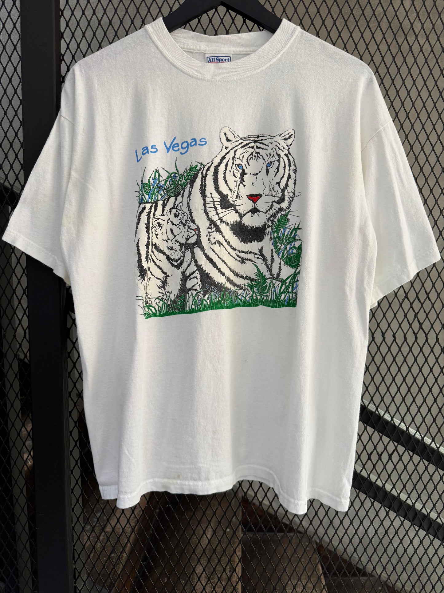 Vintage 1990s White Tiger Tee