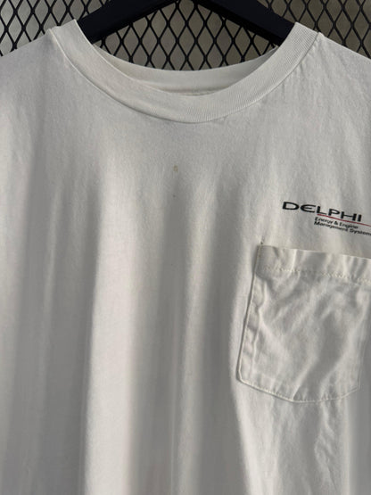Vintage 1995 Delphi Management Systems Pocket Tee