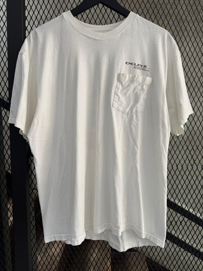 Vintage 1995 Delphi Management Systems Pocket Tee