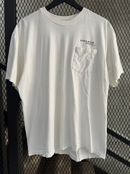 Vintage 1995 Delphi Management Systems Pocket Tee
