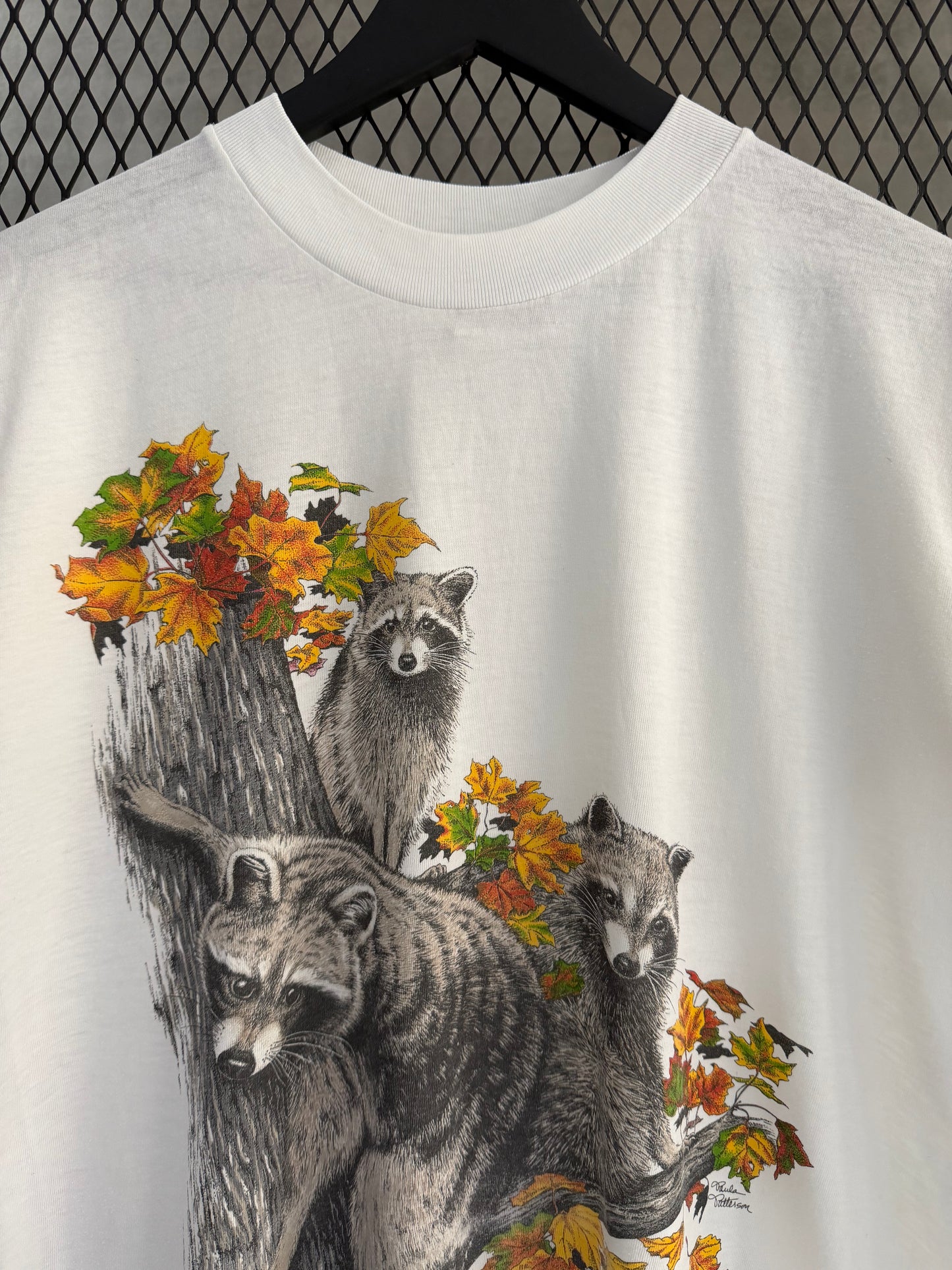 Vintage 1992 Raccoons Wildlife Tee